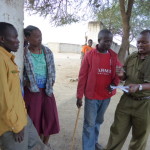 Loth discussing applications in August with Helen, Lomayani & Lucas.